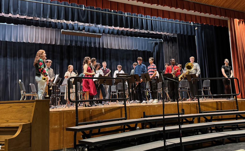 High school students performing during the winter concert