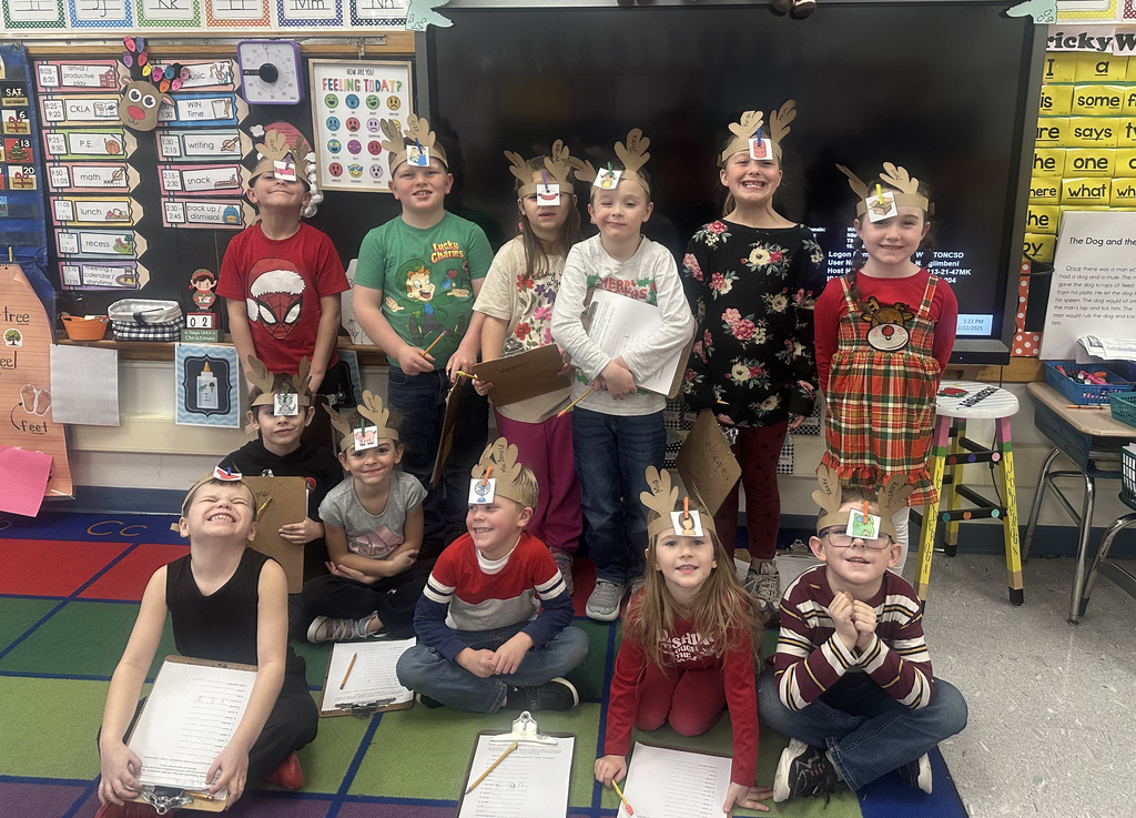 Students taking part in a word game