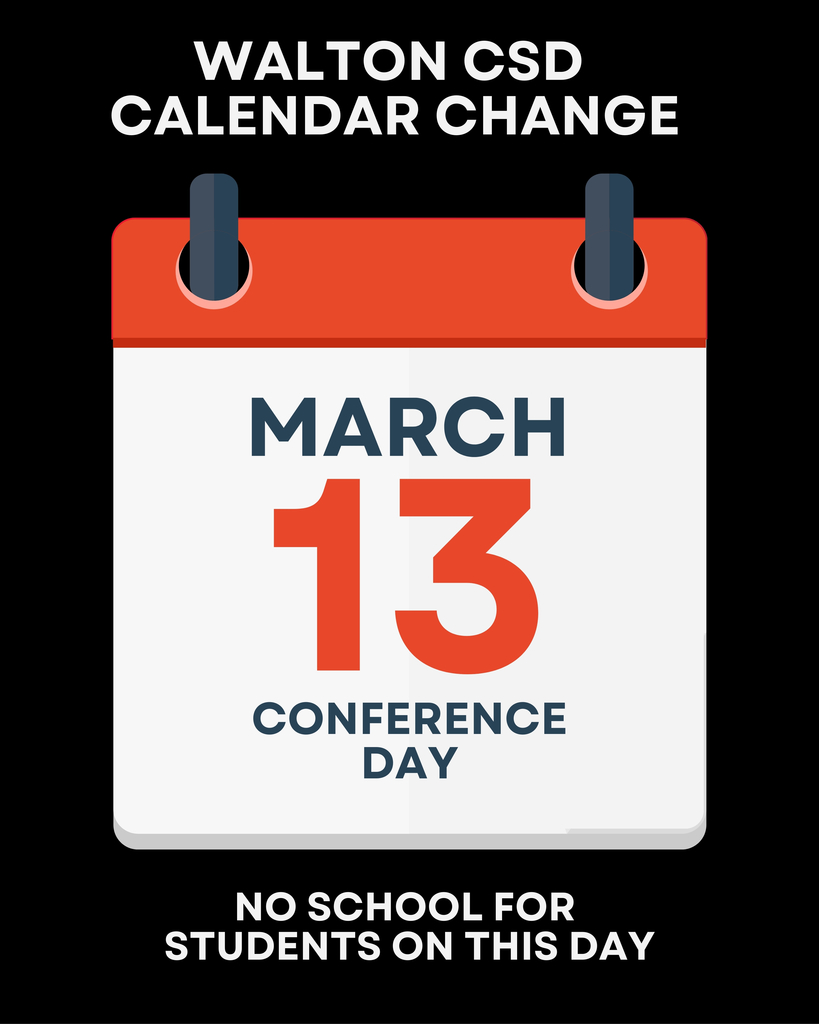 Graphic showing the new date