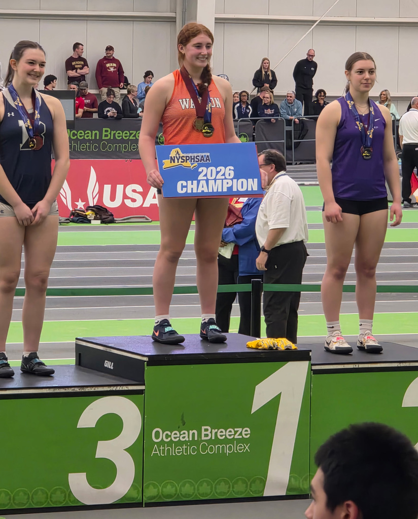 State champion Grace Walley on the podium