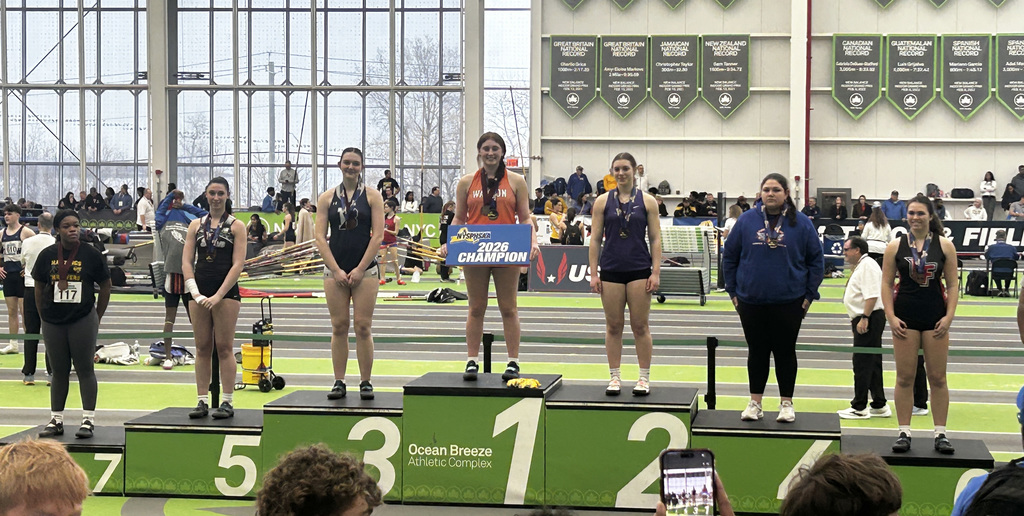 State champion Grace Walley on the podium
