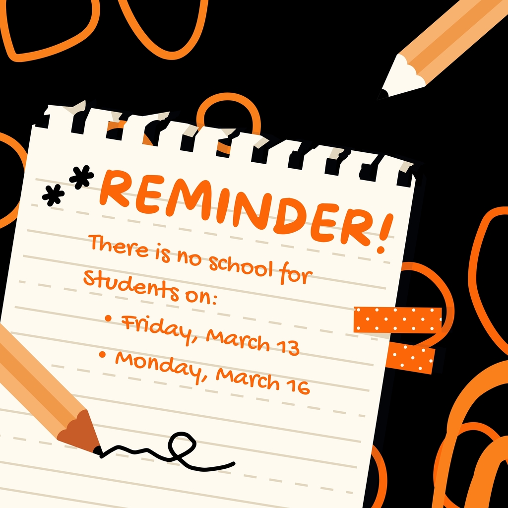 No school reminder graphic
