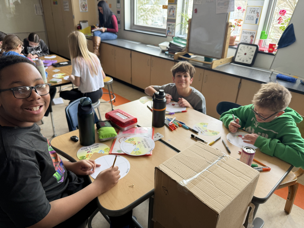 Elementary students during ag literacy week