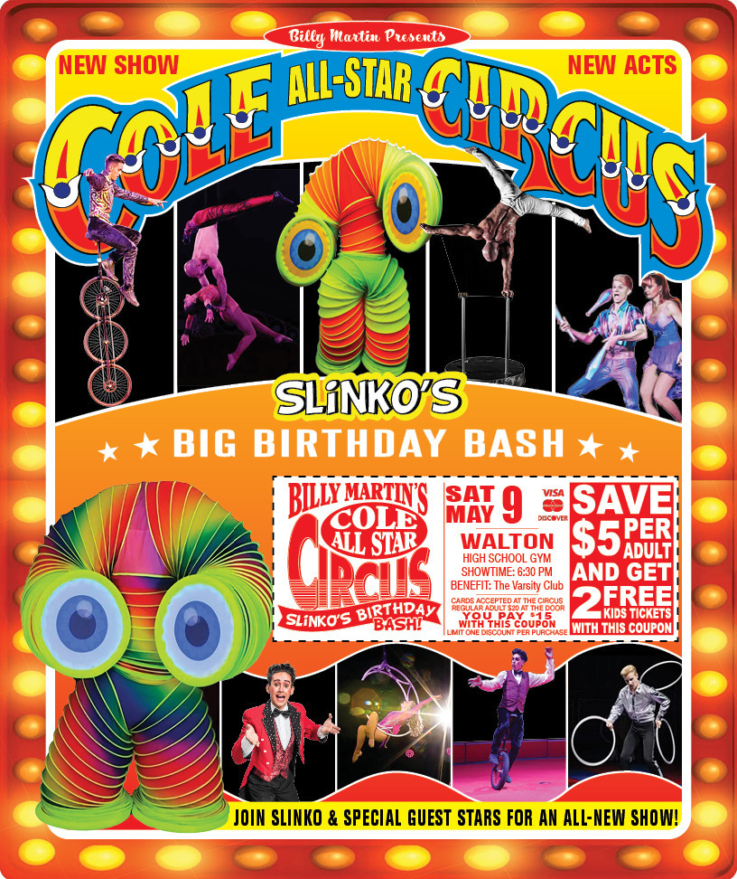 Cole All-Star Circus flier