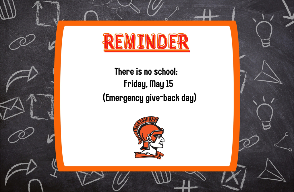 No school reminder graphic
