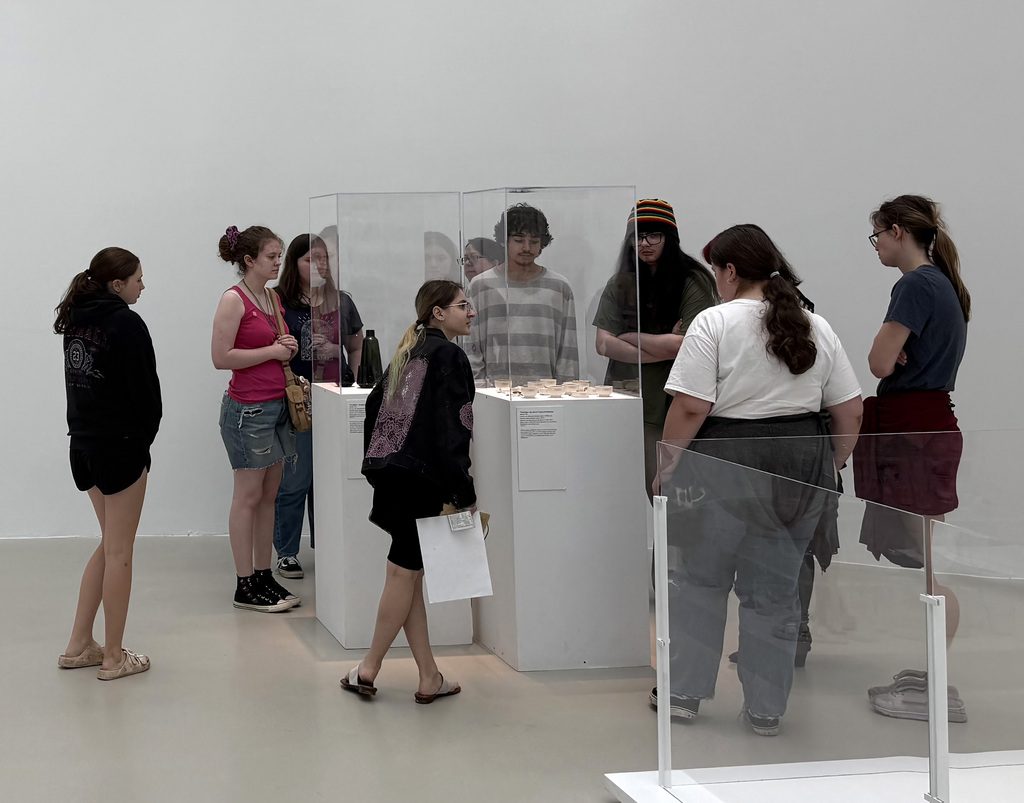 Students on the trip to the Corning Glass Museum 