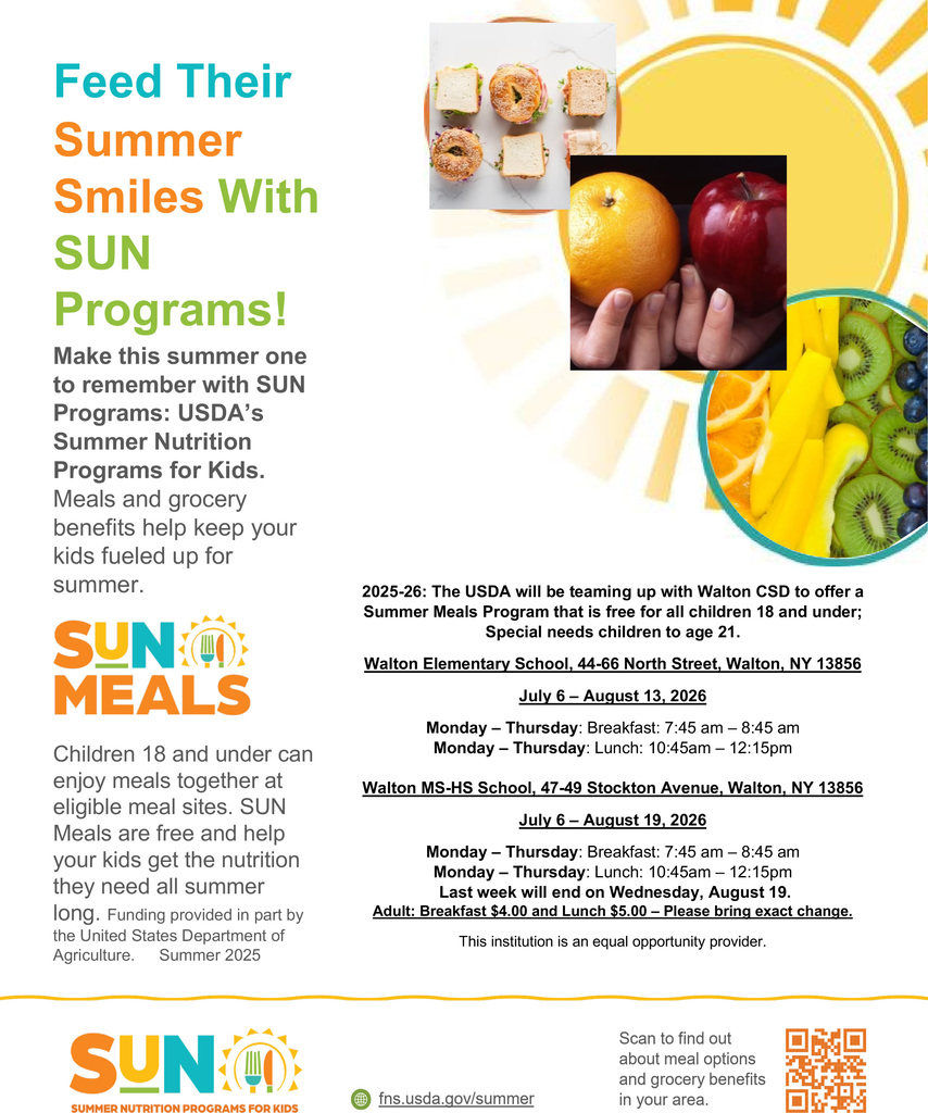 Summer meals graphic