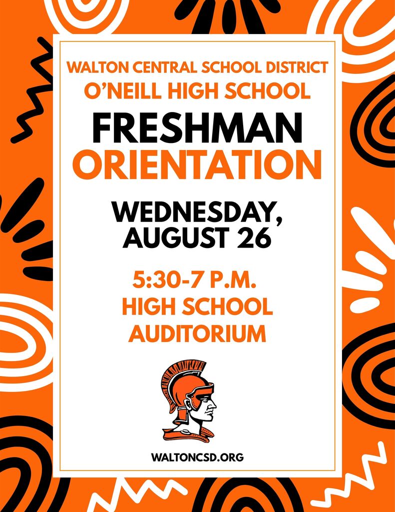 Freshman orientation graphic