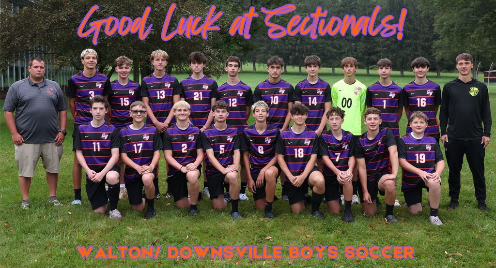 W/D boys soccer good luck team photo/graphic