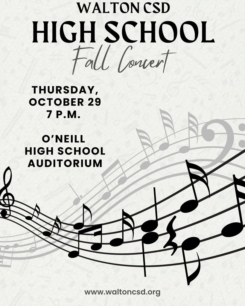 Walton concert flier