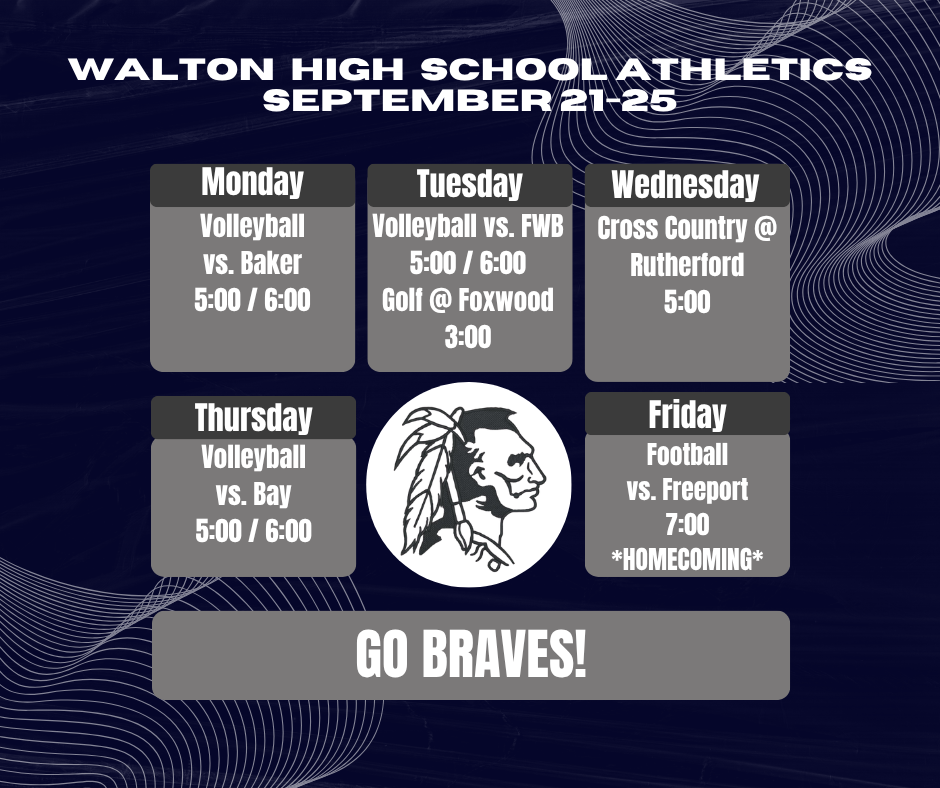 Braves Athletics - Sept. 21-25, 2026