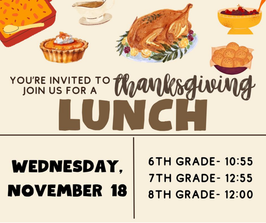 Thanksgiving Lunch at WMS