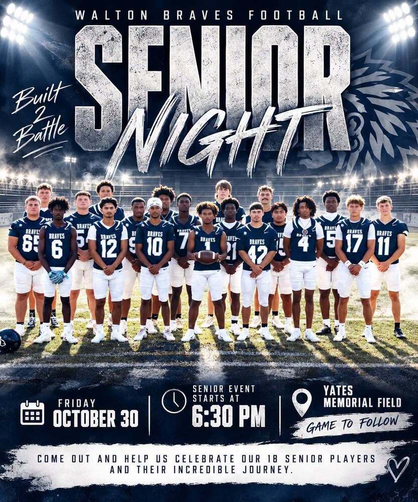 Senior Night - Oct. 30, 2026