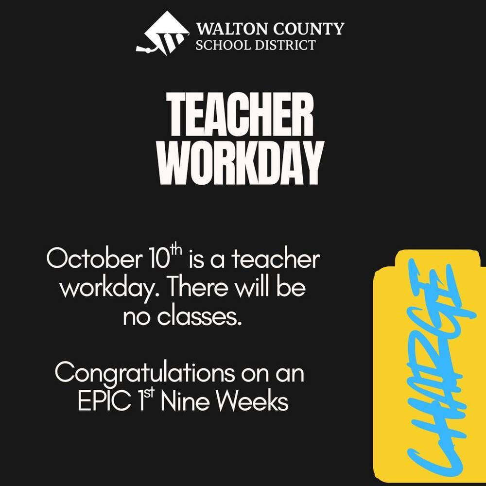 Teacher Work Day - 10-9-25