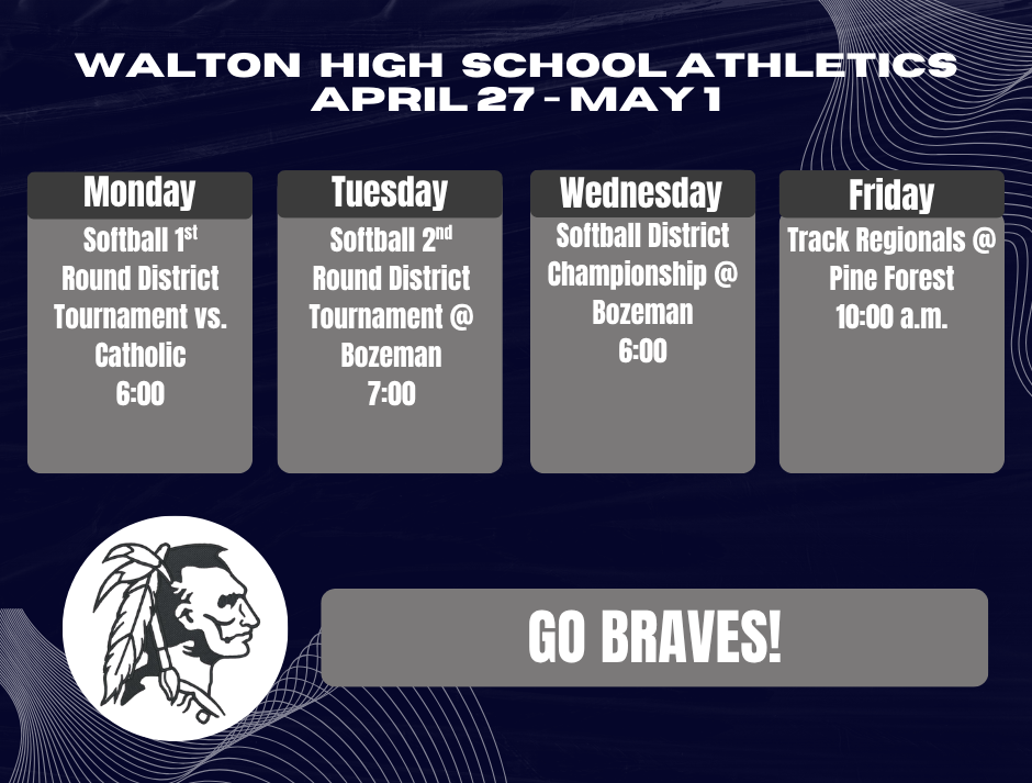 Braves Athletics - April 27-May 1