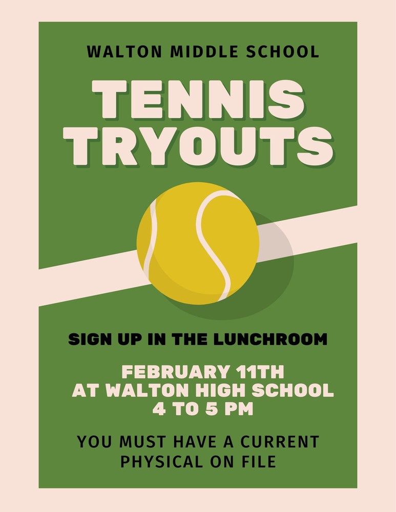WMS Tennis Tryouts