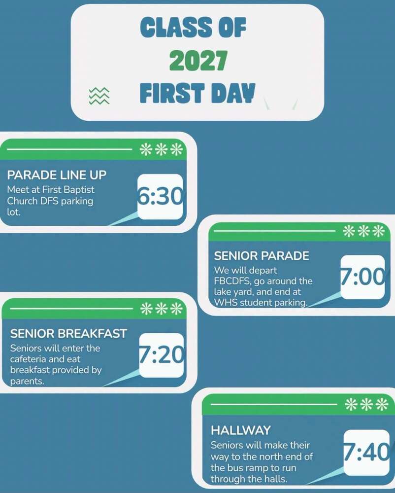 Senior First Day - August 11, 2026