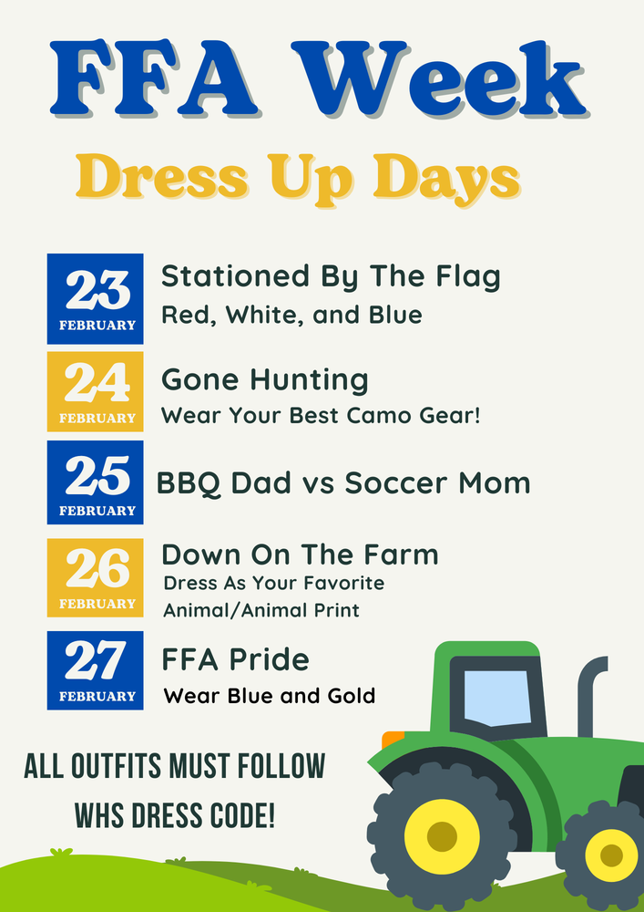 FFA Dress-Up Week - Feb. 2026