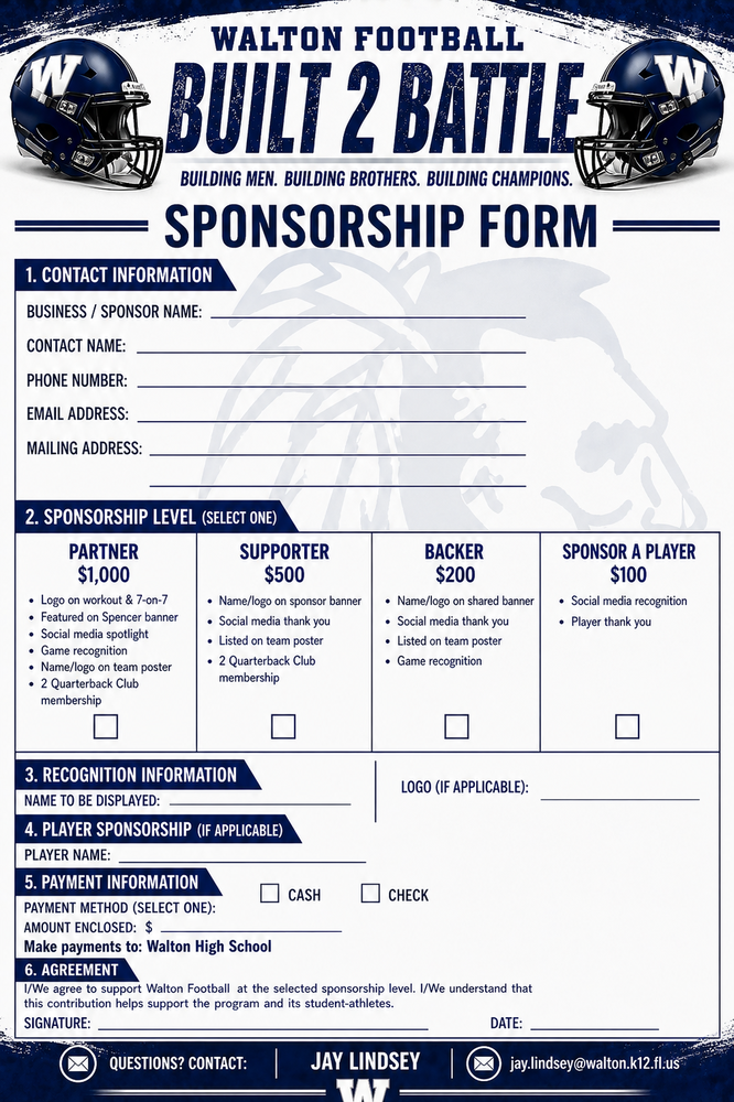 Braves Football Sponsorship 2026