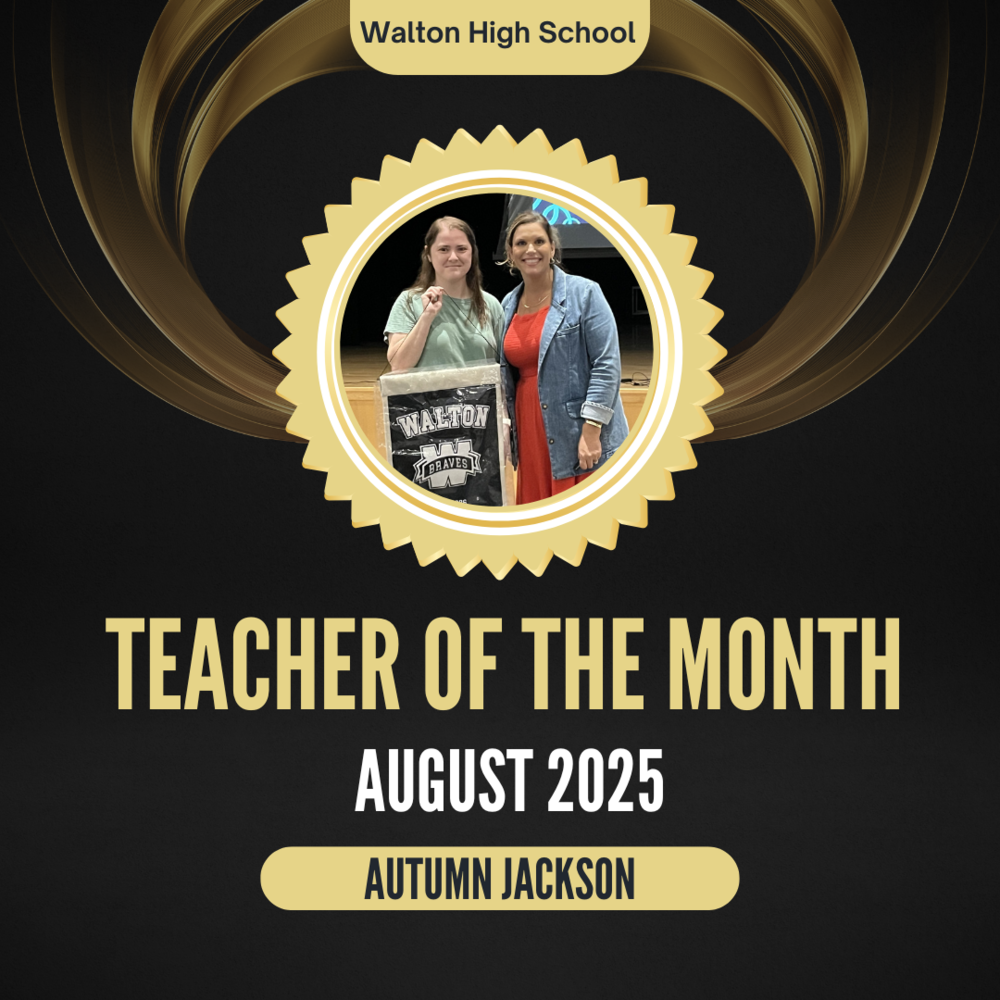 Teacher Of The Month - Aug. 2025