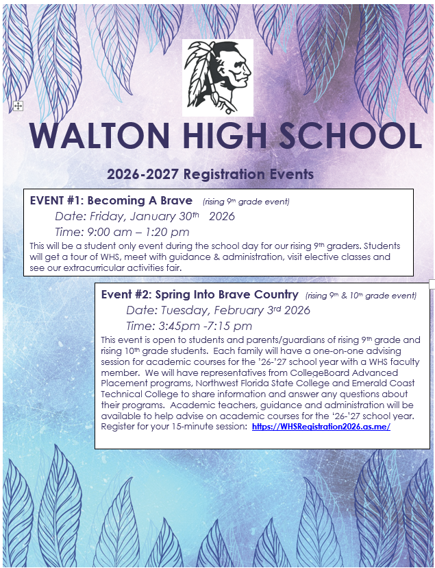 WHS Registration Events