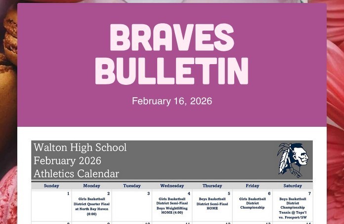 Braves Bulletin 2-16-26