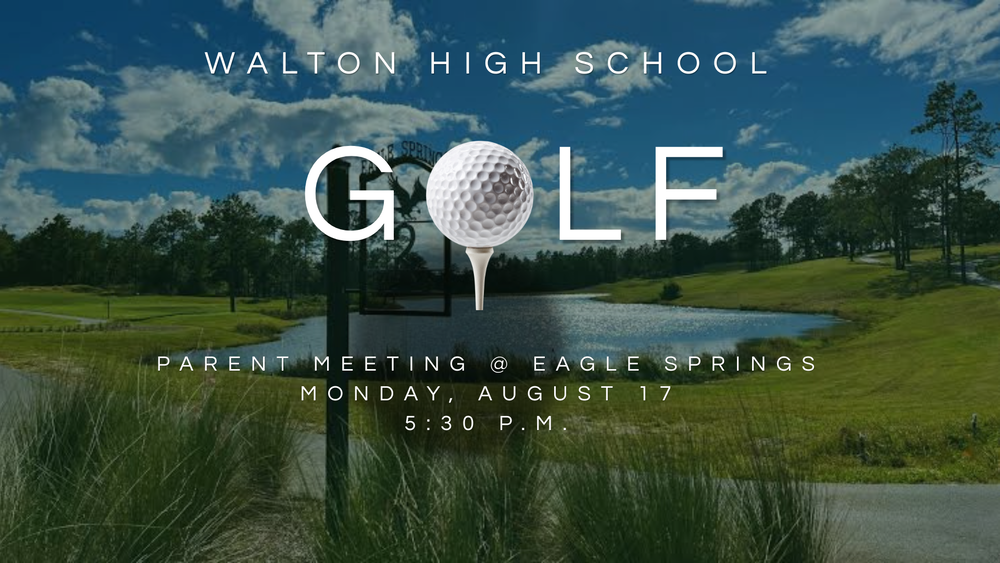 Golf Parent Meeting - Aug. 17, 2026