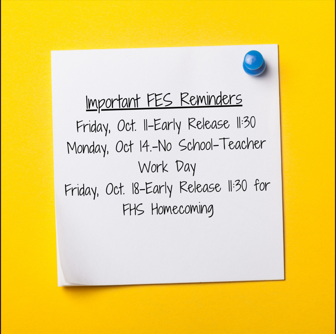 Important Reminders Freeport Elementary School