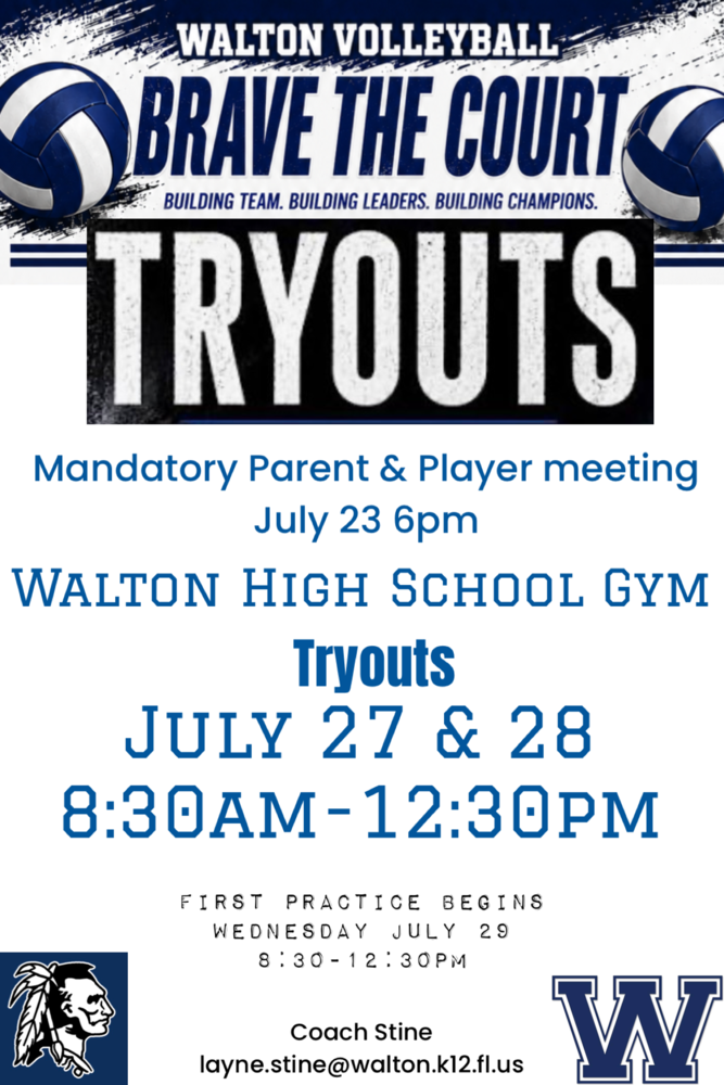 Volleyball Tryouts - July 2026