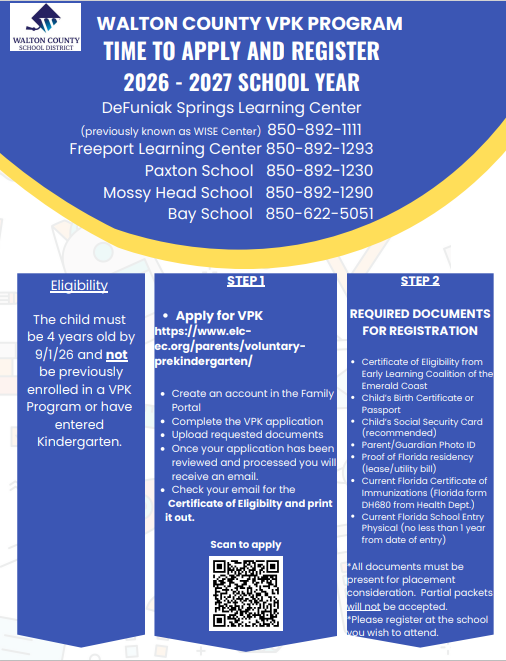 2026-27 VPK Registration