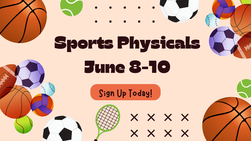 Sports Physicals - June 8-10, 2026