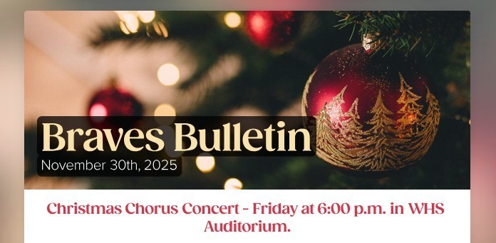 Braves Bulletin - 12-1-25