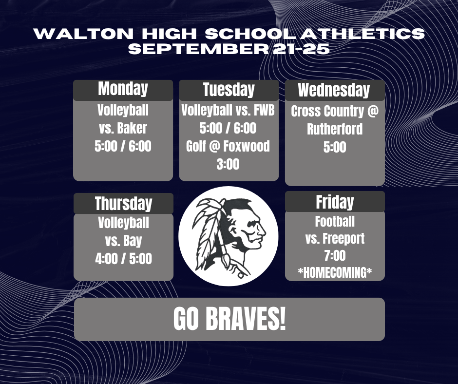 Braves Athletics - Sept. 21-25, 2026