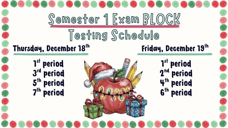 Semester Exam Schedule