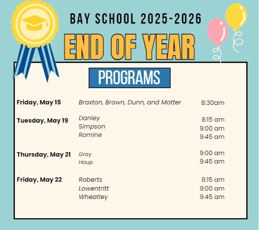End of Year Programs