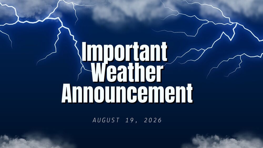 Weather Announcement