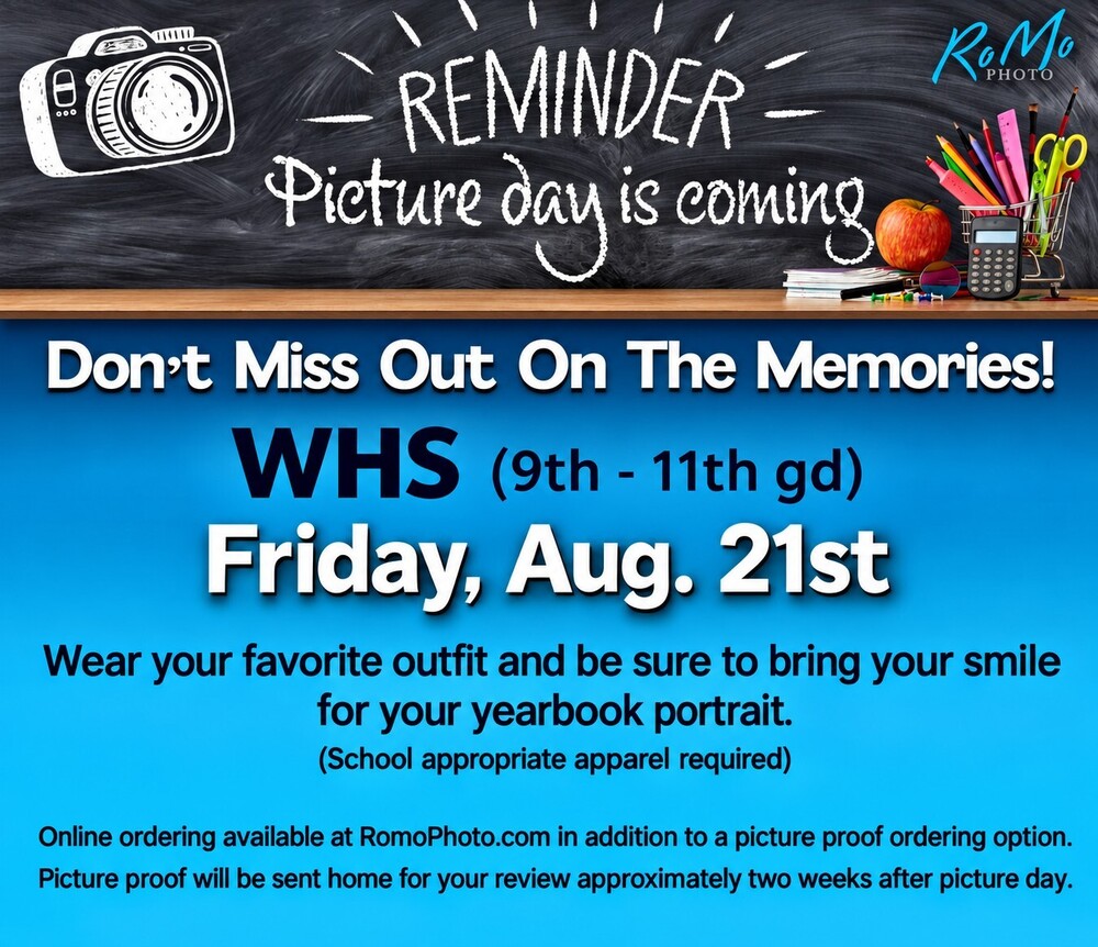 Fall Picture Day - Aug. 21, 2026