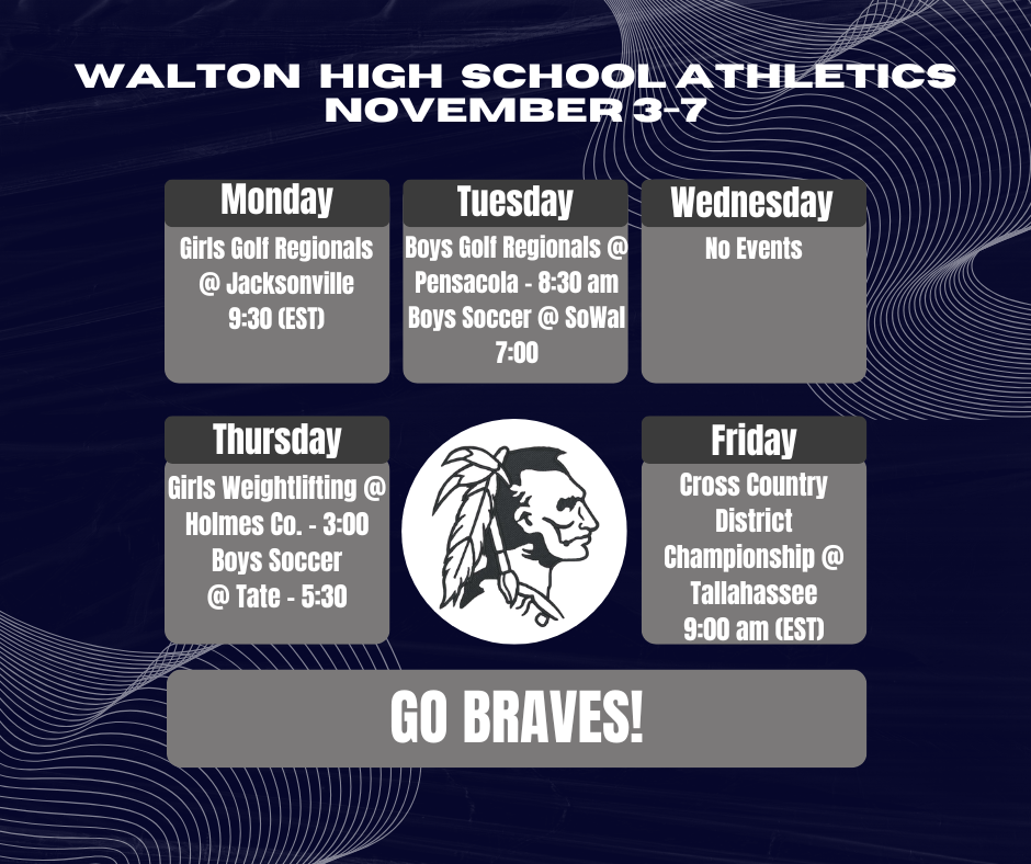 Braves Athletics - Nov. 3-7, 2025