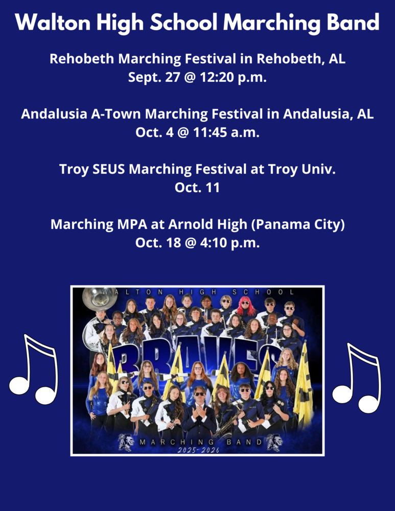 Marching Band Schedule