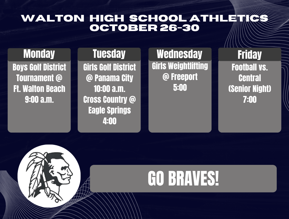 Braves Athletics - Oct. 26-30, 2026