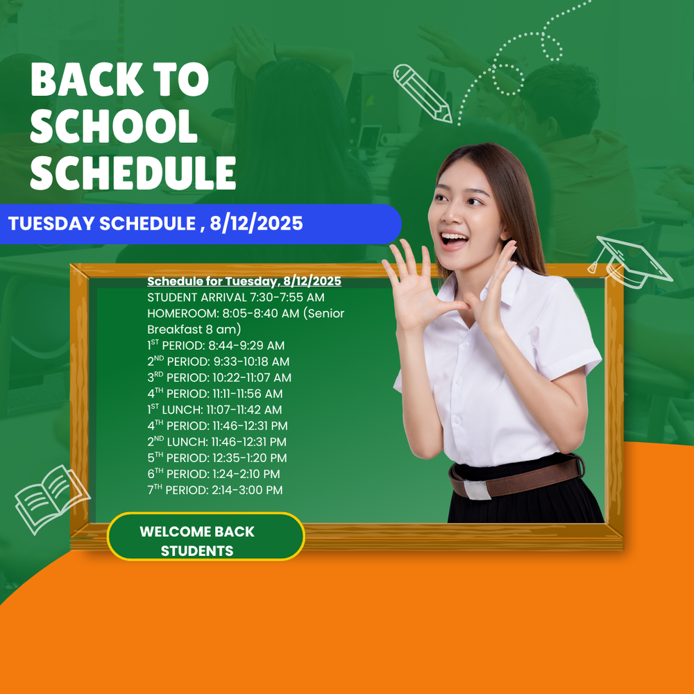 FIRST DAY SCHEDULE
