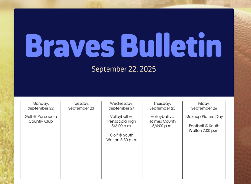 Bulletin 9-22-25