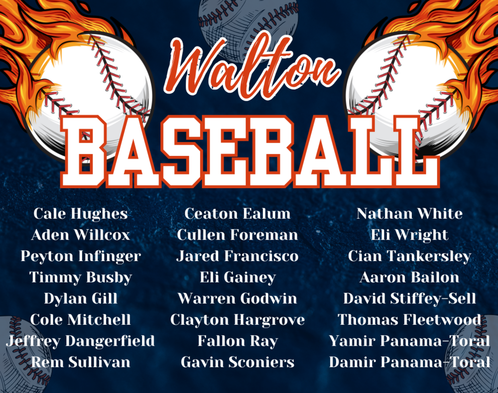 Walton Baseball 2026