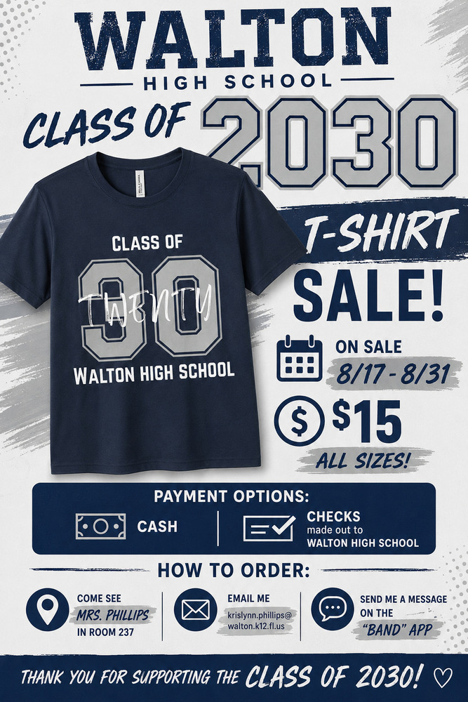 Class Of 2030 Shirts