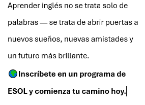 ESOL-Spanish