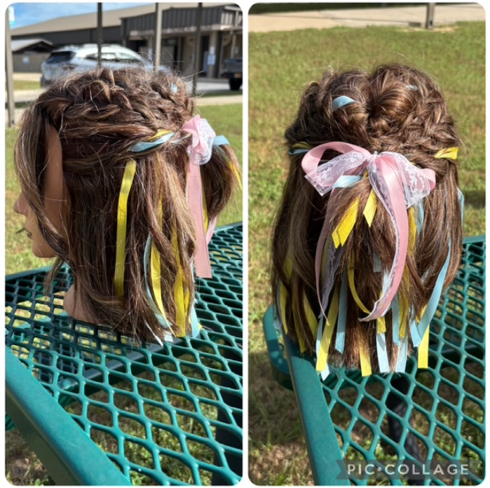 Cosmetology student fantasy hair competition winner!