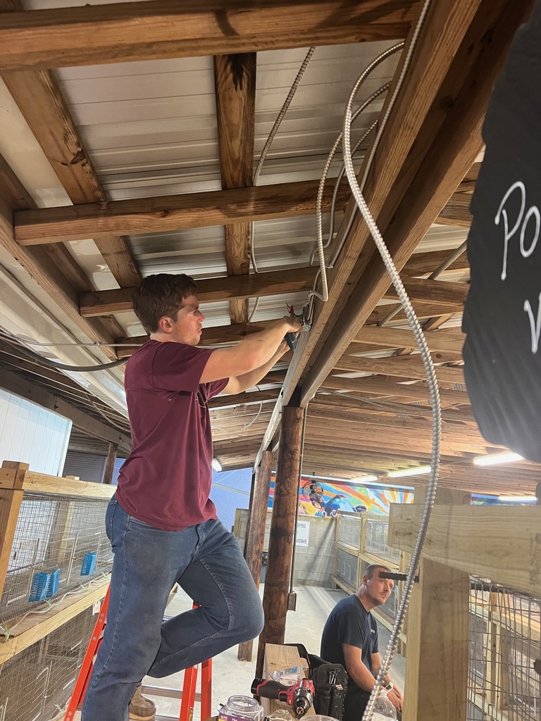 ECTC Electricity students working at The Fair!