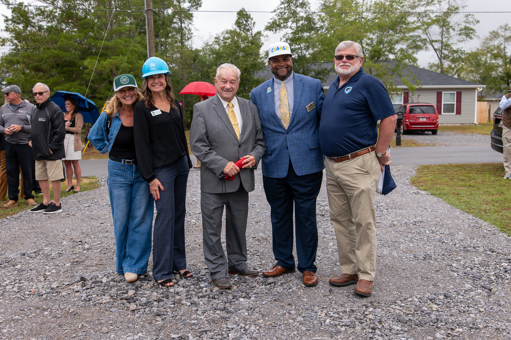 hughes with local officials