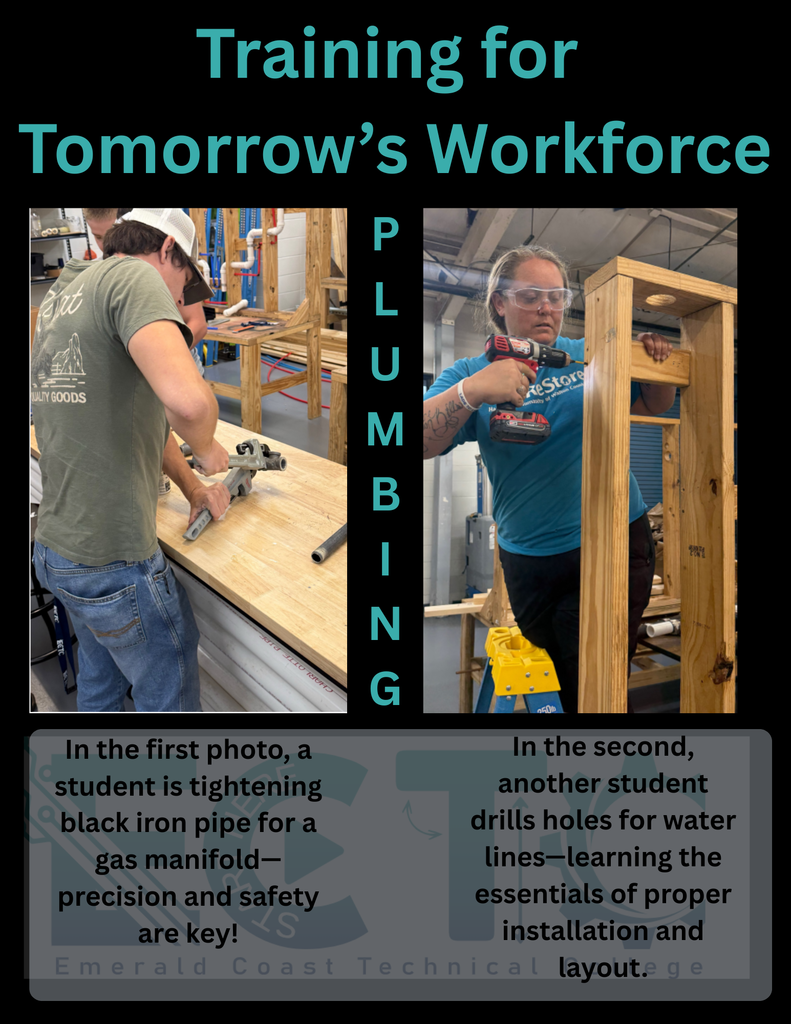 Plumbing Students at ECTC!