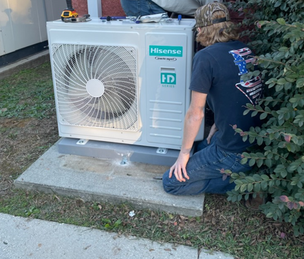 HVAC/R students doing on the job training!